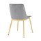 Armen Living Messina Modern Gray Velvet and Gold Metal Leg Dining Room Chairs, PK2 LCMSSIGLGRY - alternate 6
